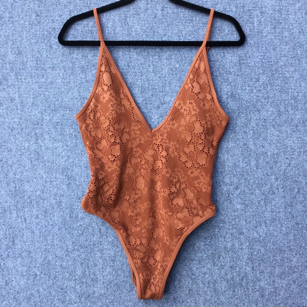 Aerie Rust Lace One Piece Swimsuit (see description about size)